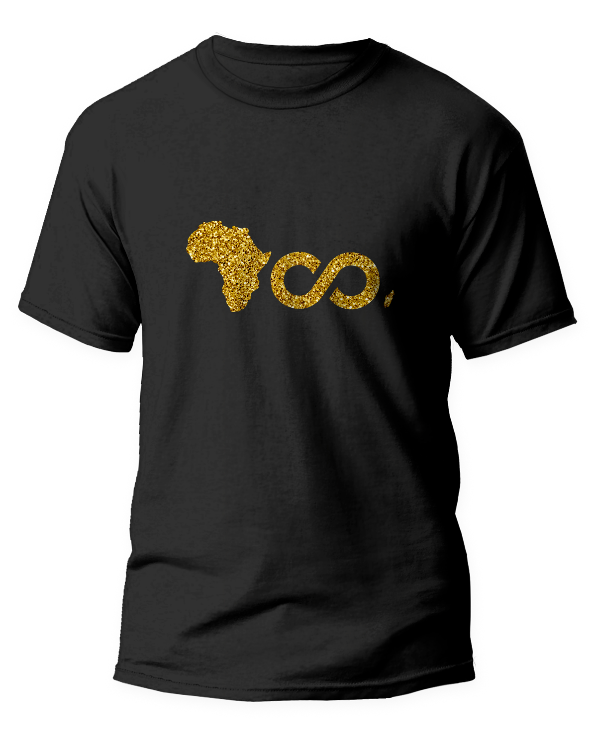 T-Shirt Noir Yoo Afrika Gold