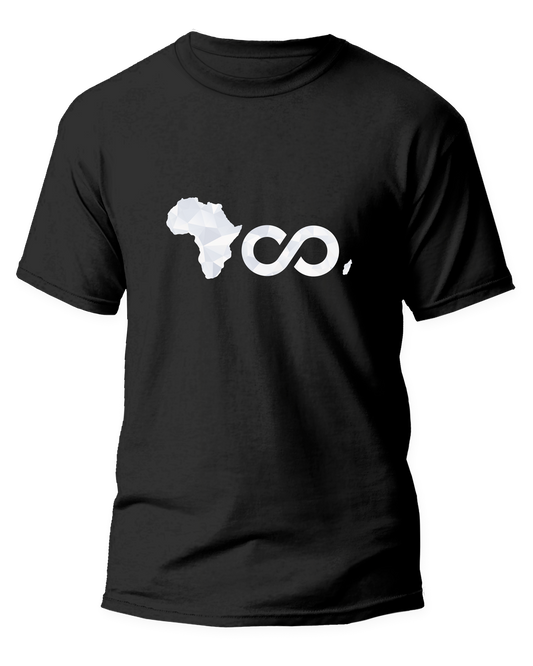 T-Shirt Noir Yoo Afrika Silver