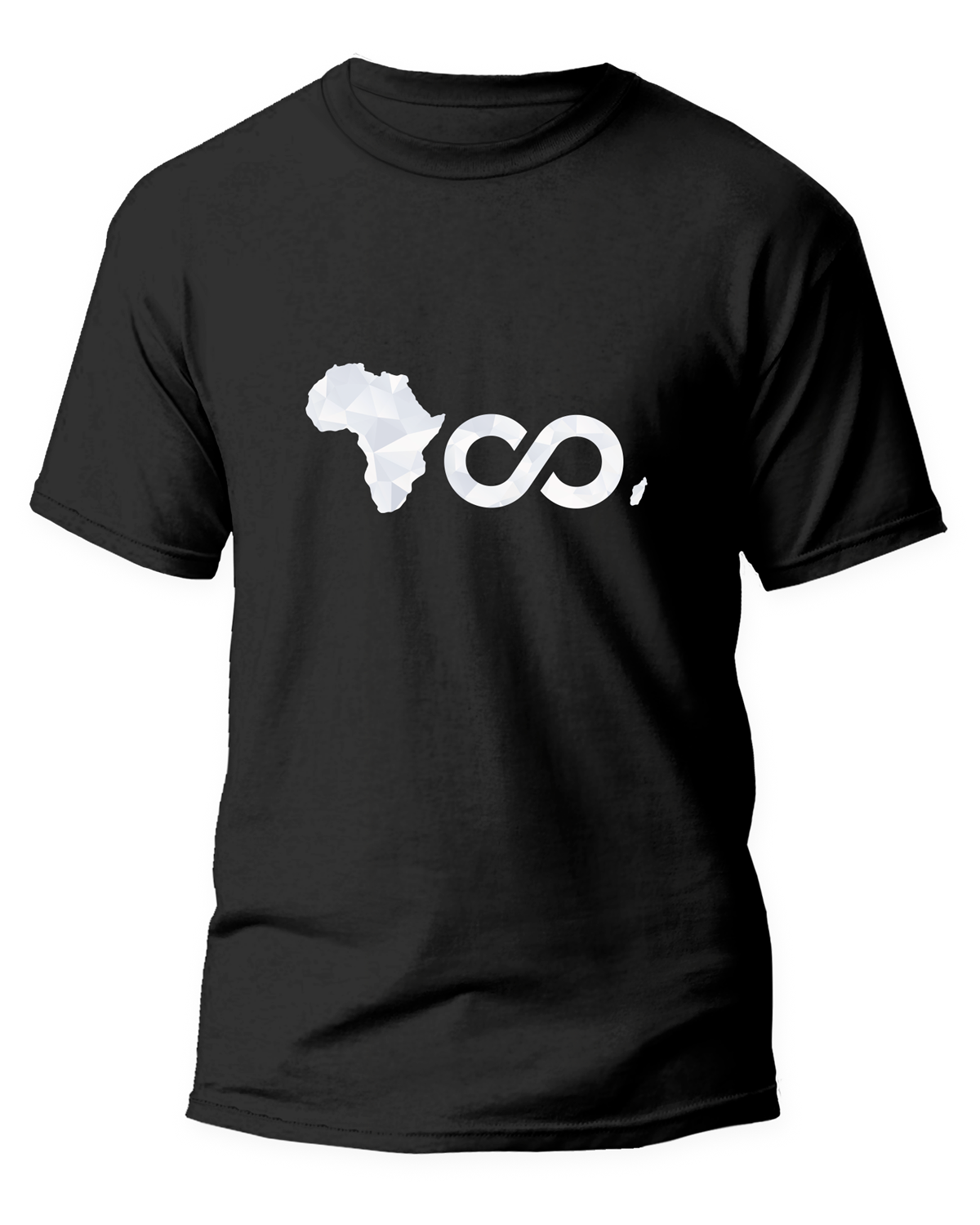T-Shirt Noir Yoo Afrika Silver